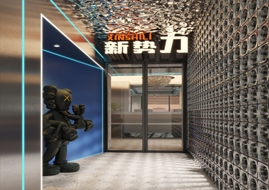 青年潮流網(wǎng)咖裝修設(shè)計案例效果圖